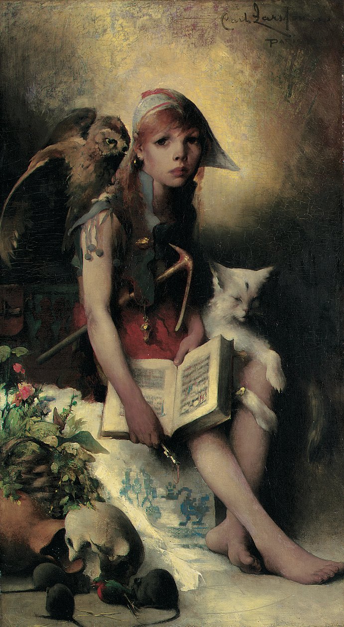 Häxans dotter, 1881 av Carl Larsson