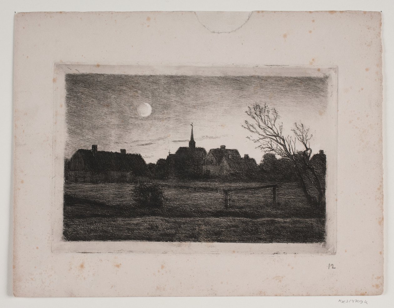 Hornbæk kyrka, sommarkväll av Carl Locher