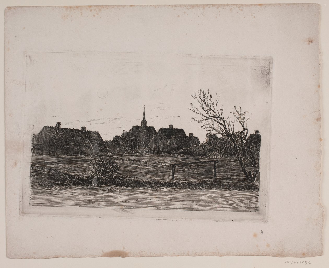 Hornbæk kyrka, sommarkväll av Carl Locher