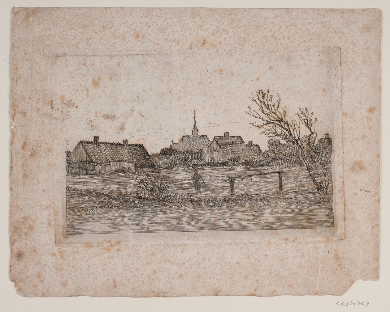 Hornbæk kyrka, sommarkväll av Carl Locher