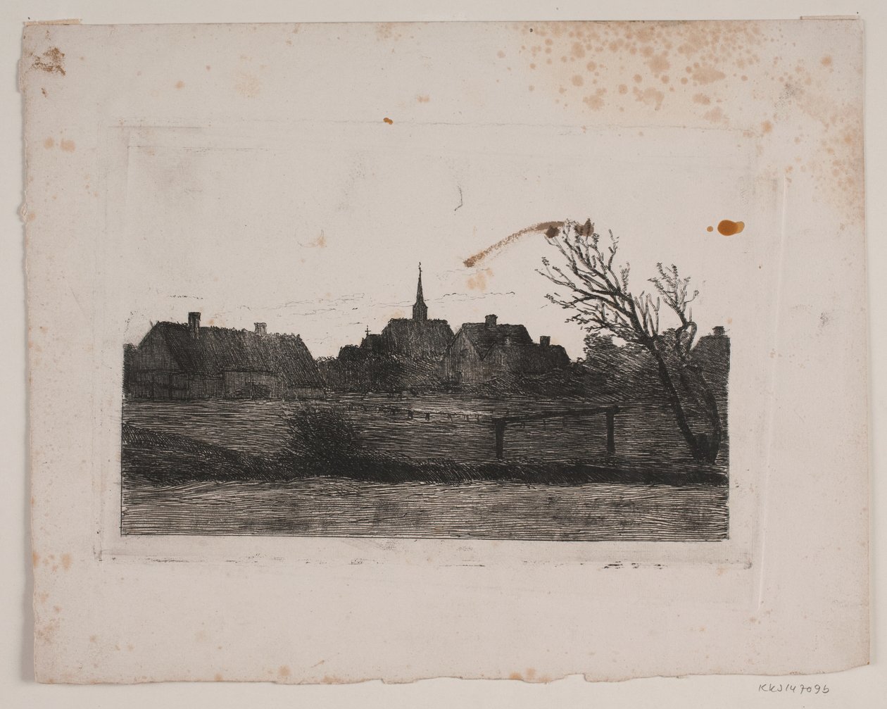 Hornbæk kyrka, sommarkväll av Carl Locher