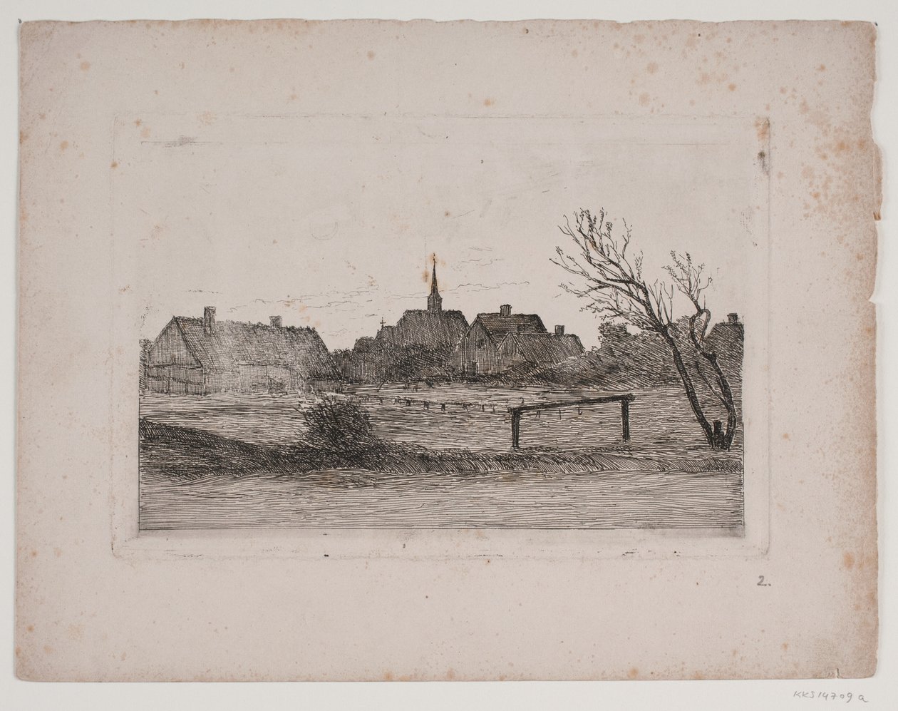 Hornbæk kyrka, sommarkväll av Carl Locher