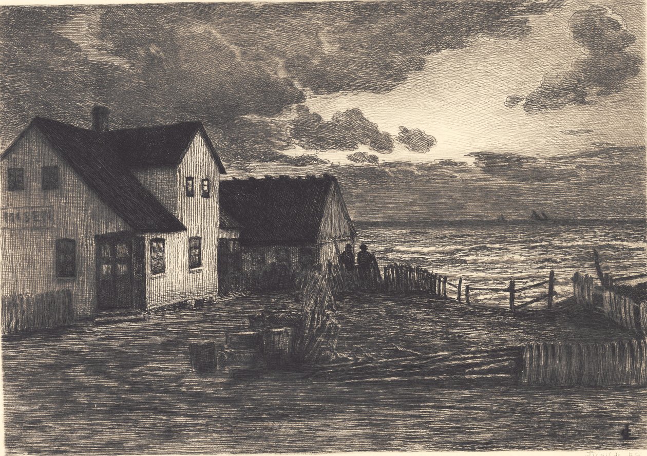 Hus vid havet. Tisvilde av Carl Locher