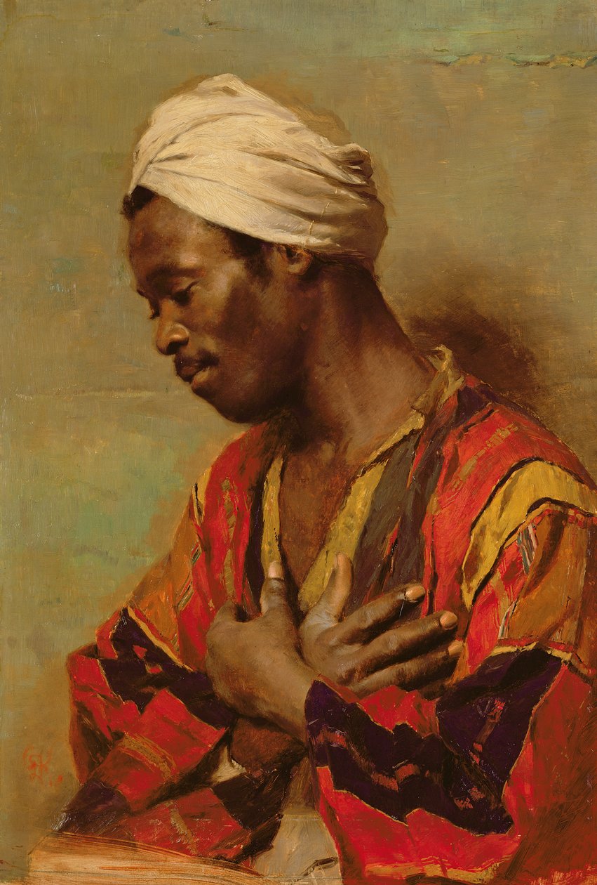 En arab i meditation av Carl Ludwig Ferdinand Kerstan