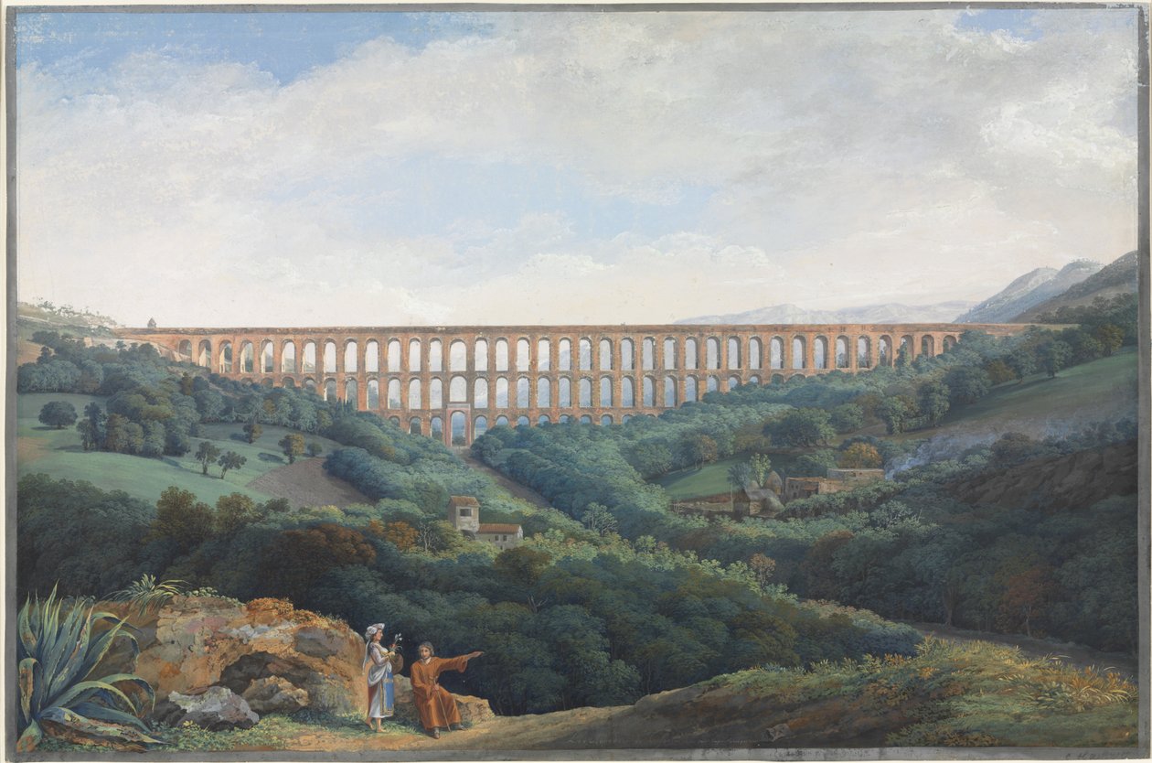 Akvedukterna i Caserta av Carl Ludwig Hackert