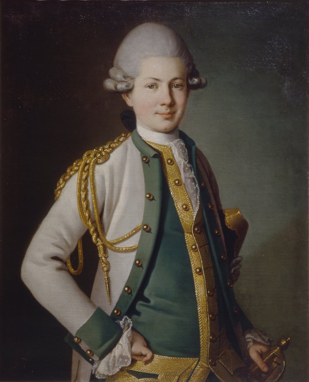 Porträtt av greve Nikolay Semyonovich Mordvinov 1754-1845, 1771 av Carl Ludwig Johann Christineck
