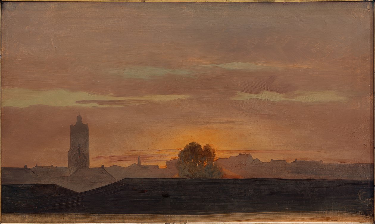 Darmstadt, utsikt från slottsateljén av Carl Ludwig Seeger