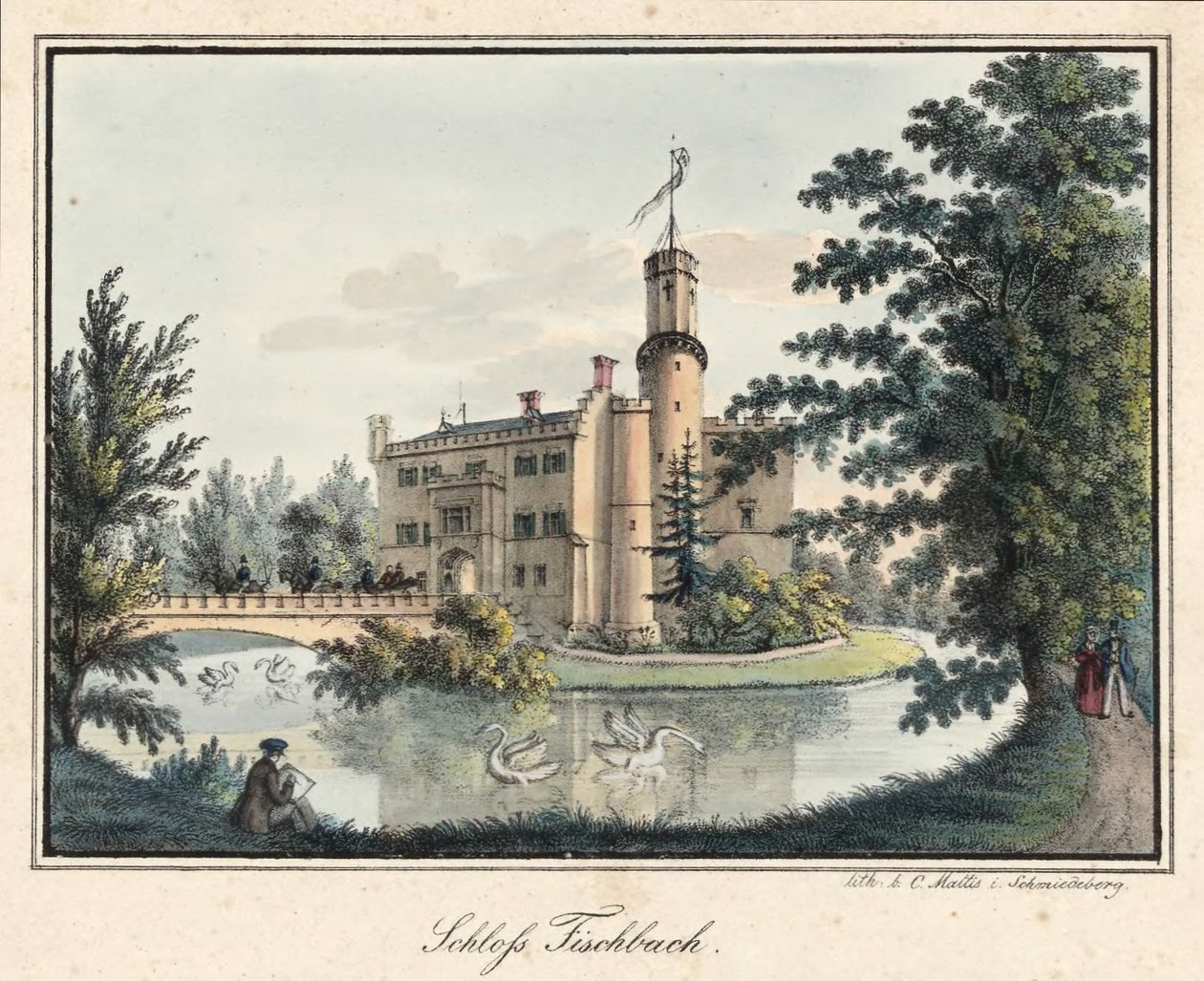 Fischbach slott (Schlesien) av Carl Mattis