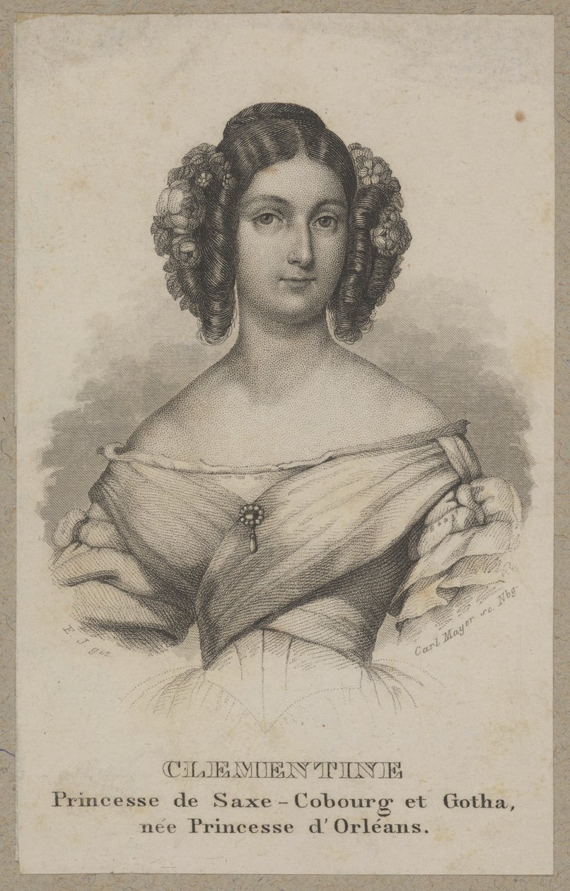 Klementyna, prinsessa av Sachsen-Coburg av Carl Mayer