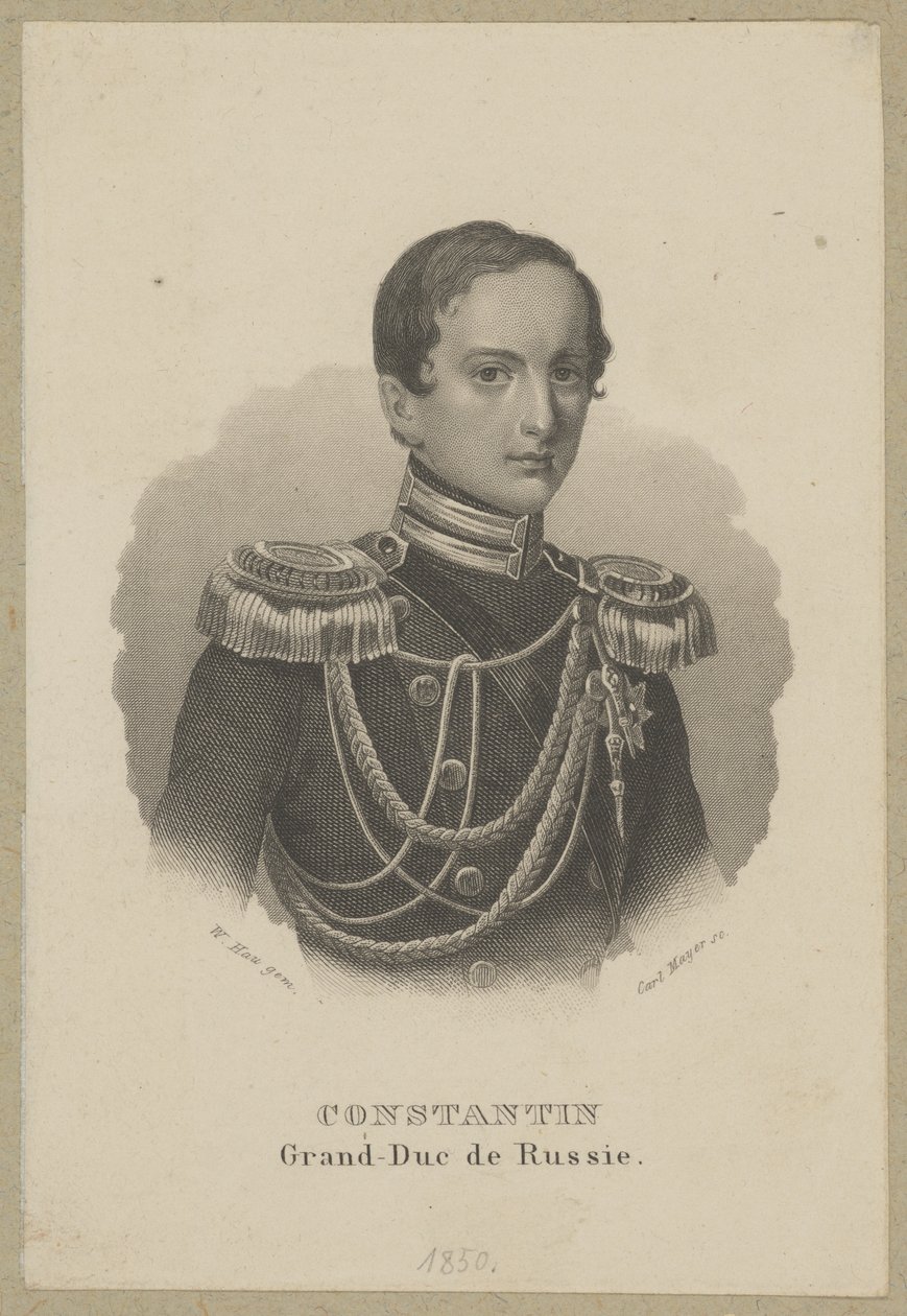 Konstanty Mikołajewicz Romanow (1827 Sankt Petersburg - 1892 Pawłowsk) - storfurste av Ryssland, general och ståthållare i Kungariket Polen, ordförande för statsrådet i Kongresspolen, flottamiral av Carl Mayer