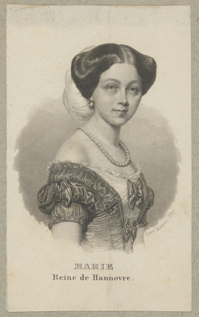 Maria av Hannover (1776 London - 1857 London) - prinsessa av Storbritannien och Irland, Hannover och Braunschweig-Lüneburg samt genom äktenskap hertiginna av Gloucester och Edinburgh av Carl Mayer