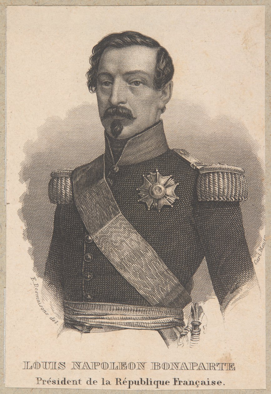 Napoleon III som Frankrikes president av Carl Mayer