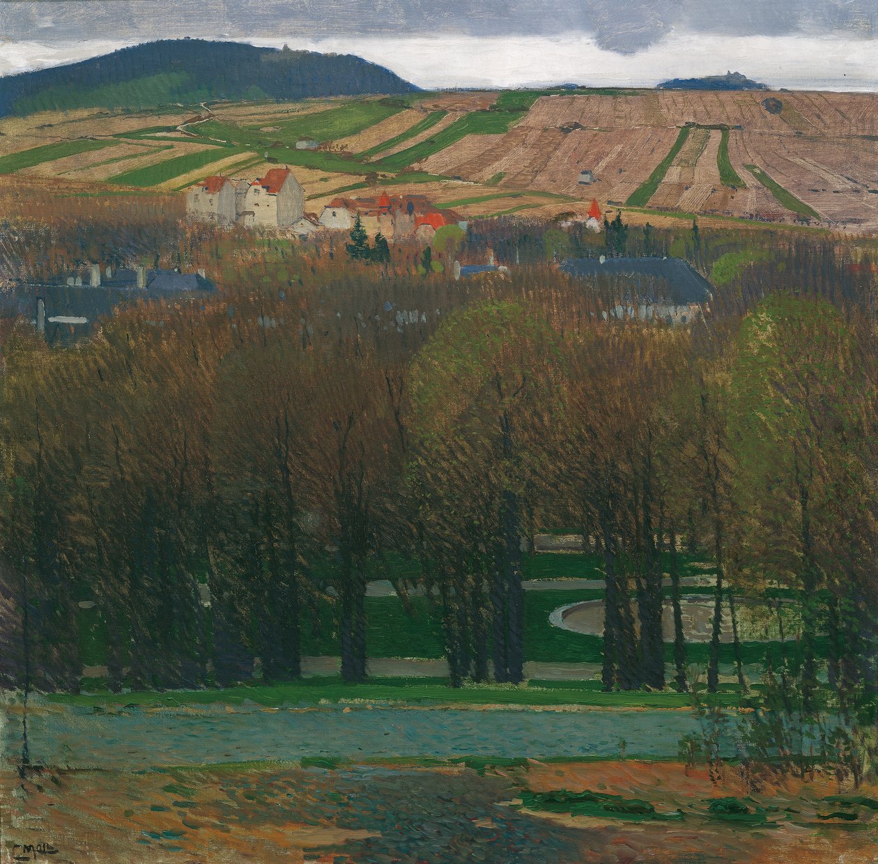 Utsikt över Nußberg från Heiligenstadt av Carl Moll