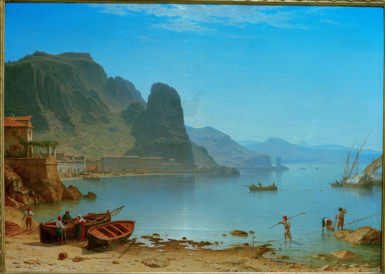 C. Morgonstjärna, terracina med fiskstenar av Carl Morgenstern