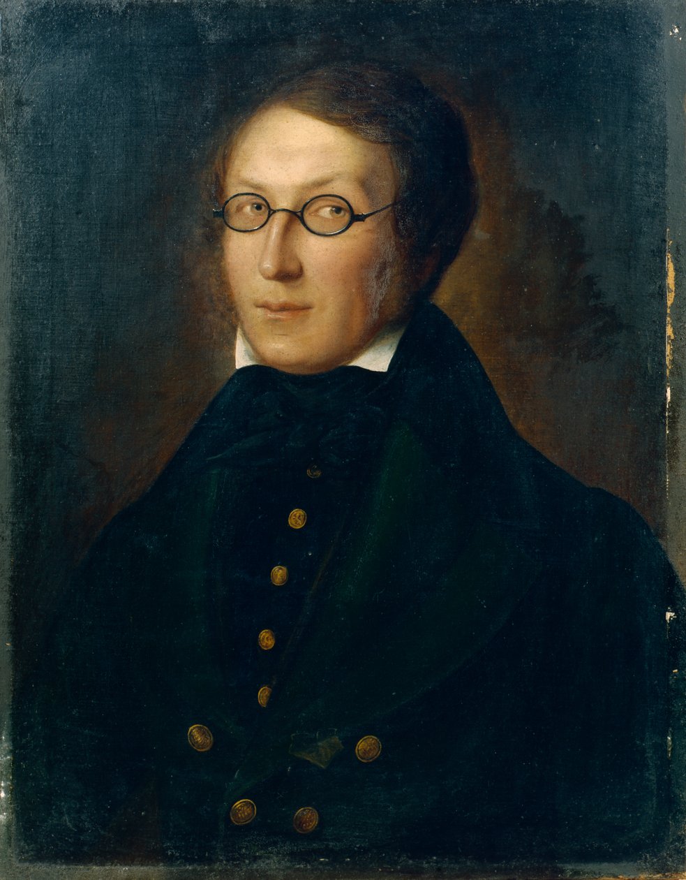 Författaren Henrik Wergeland, ca 1830 (målning) av Carl Peter Lehmann