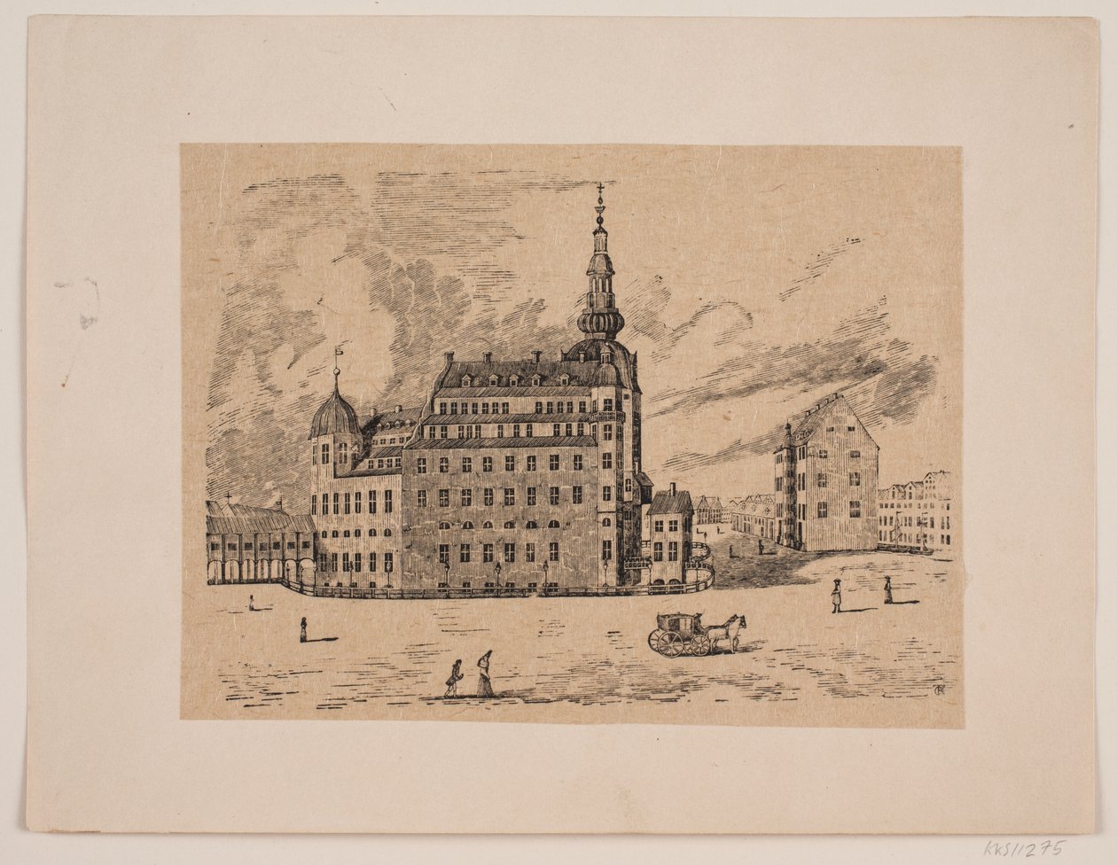 Köpenhamns slott av Carl Peter Theodor Rothweiler