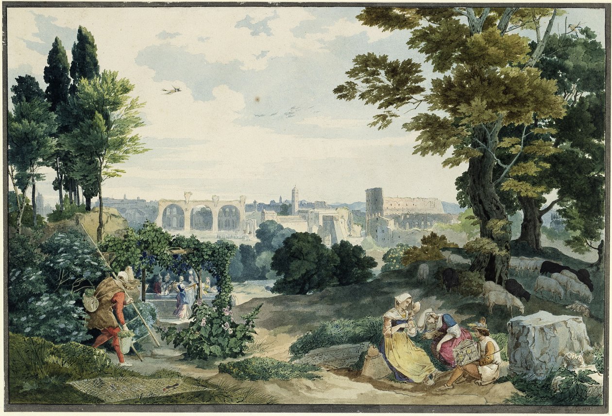 Utsikt över Forum Romanum av Carl Philipp Fohr