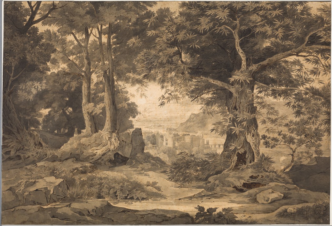 Heidelberg med den vackra utsikten av Carl Philipp Fohr