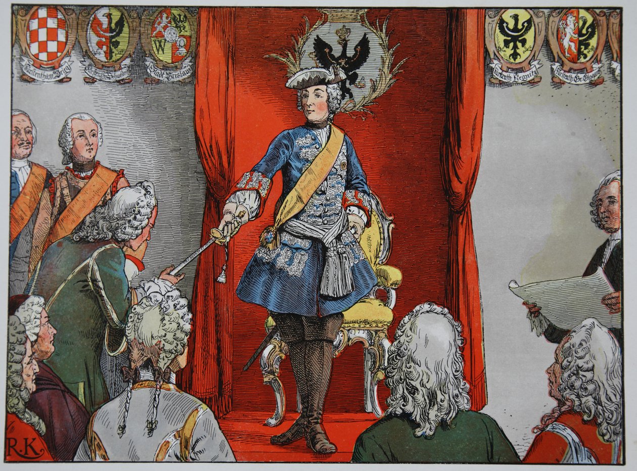 Hyllning av de schlesiska godsen, 17 november 1741 av Carl Röchling