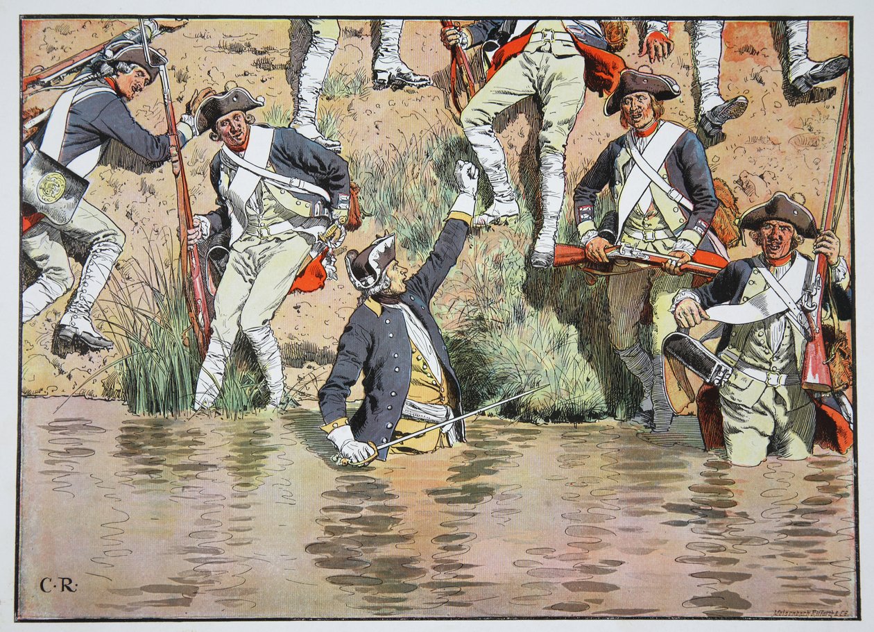 Prins Henrik i slaget vid Prag den 6 maj 1757 av Carl Röchling