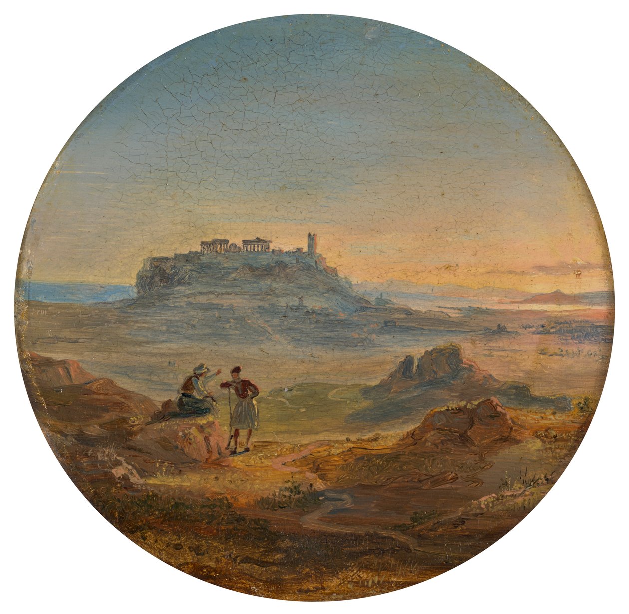 Akropolis i Aten av Carl Rottmann
