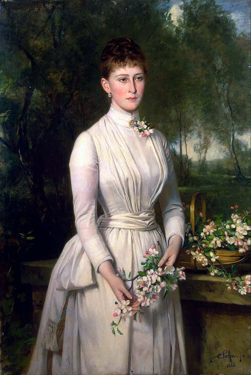 Porträtt av storhertiginnan Elizaveta Fyodorovna