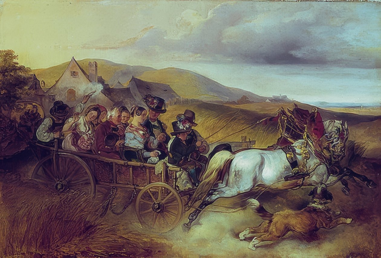 Bröllopsfärden. 1841 av Carl Schindler