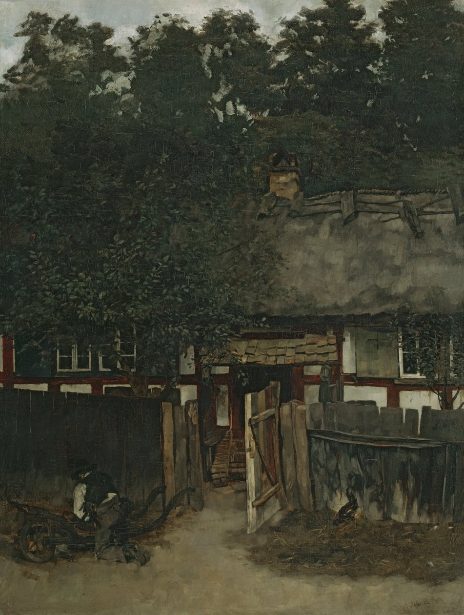 Bondgård i Ferch am Schwielowsee av Carl Schuch
