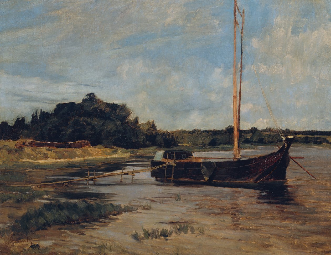 Segelfartyg på Havel av Carl Schuch
