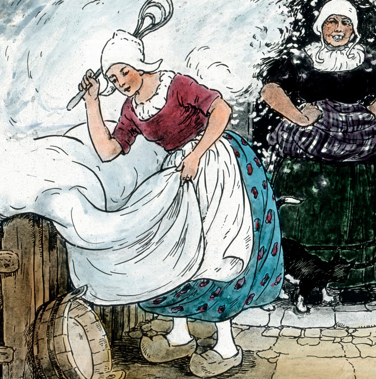 Bröderna Grimm - Sagor - Mor Hulda. Bild daterad cirka 1910. Carl Simon-arkivet av Carl Simon
