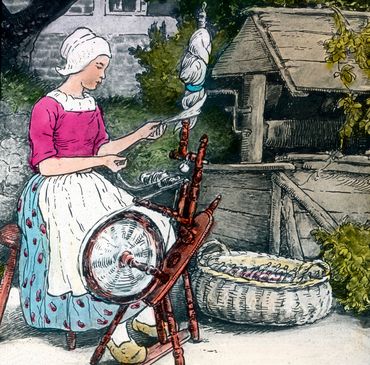 Bröderna Grimm - Sagor - Mor Hulda. Bild daterad cirka 1910. Carl Simon-arkivet av Carl Simon