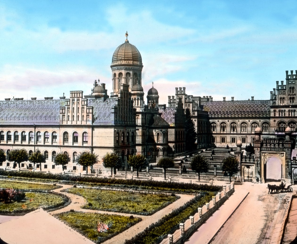 Rumänien, Den grekisk-ortodoxa ärkebiskopens residens i Czernowitz, bilddatum: ca 1920. Carl Simon-arkivet av Carl Simon