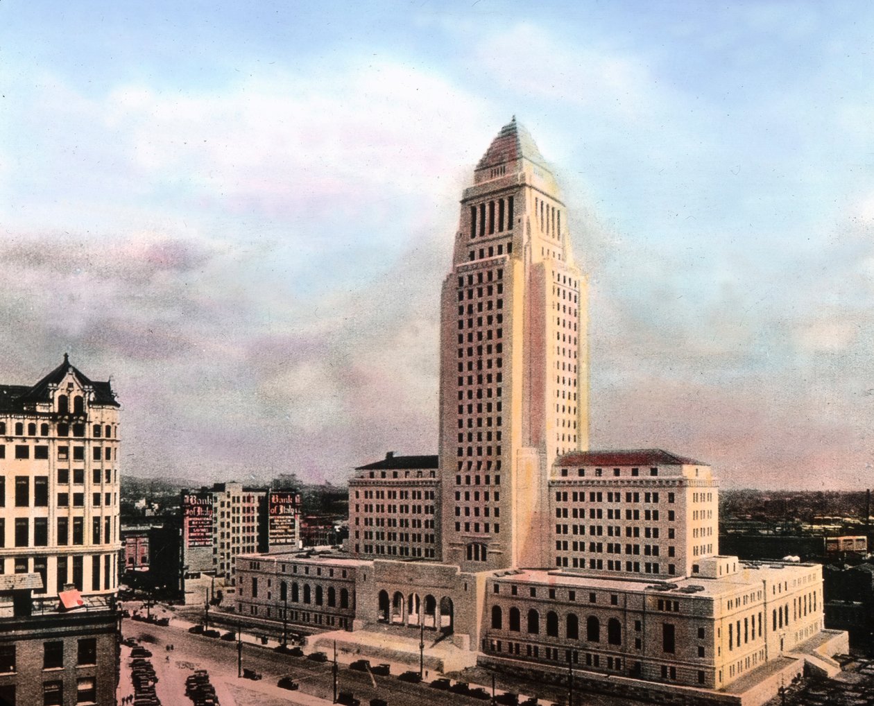 Amerikas Förenta Stater, Kalifornien, Los Angeles City Hall, byggt mellan 1926 - 1928, bilddatum: cirka 1931. Carl Simon-arkivet av Carl Simon
