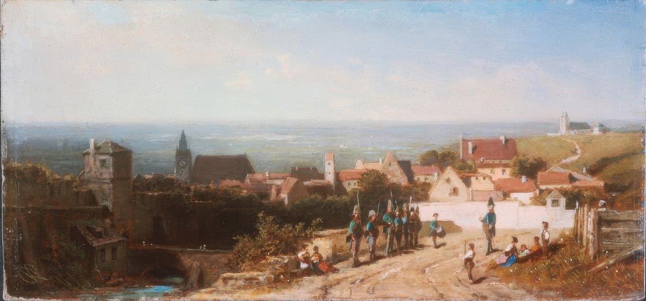 Gammal stad av Carl Spitzweg
