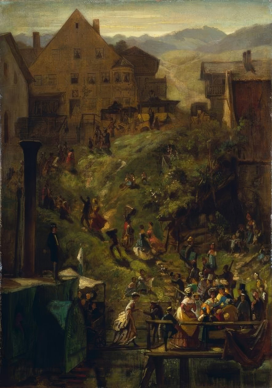 Ankomst till Seeshaupt av Carl Spitzweg
