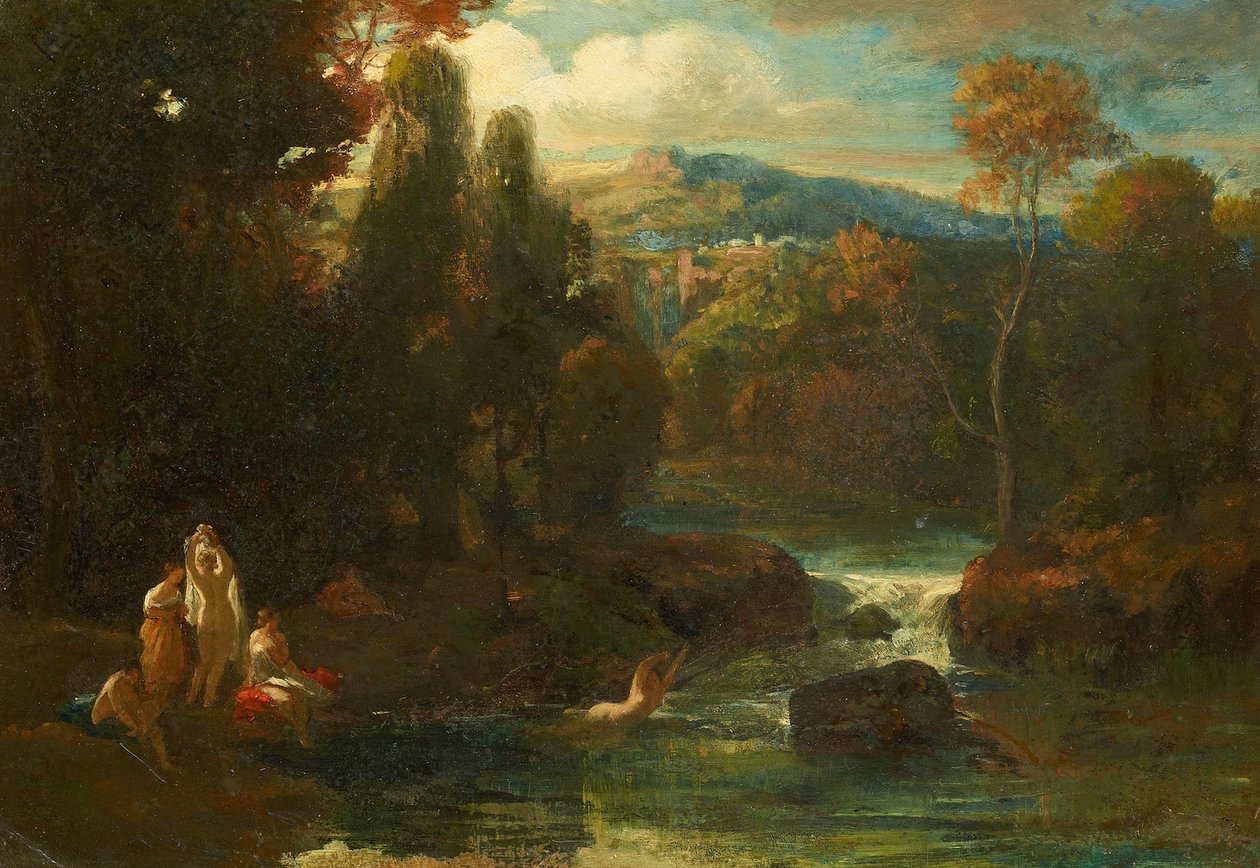 Badande kvinnor av Carl Spitzweg