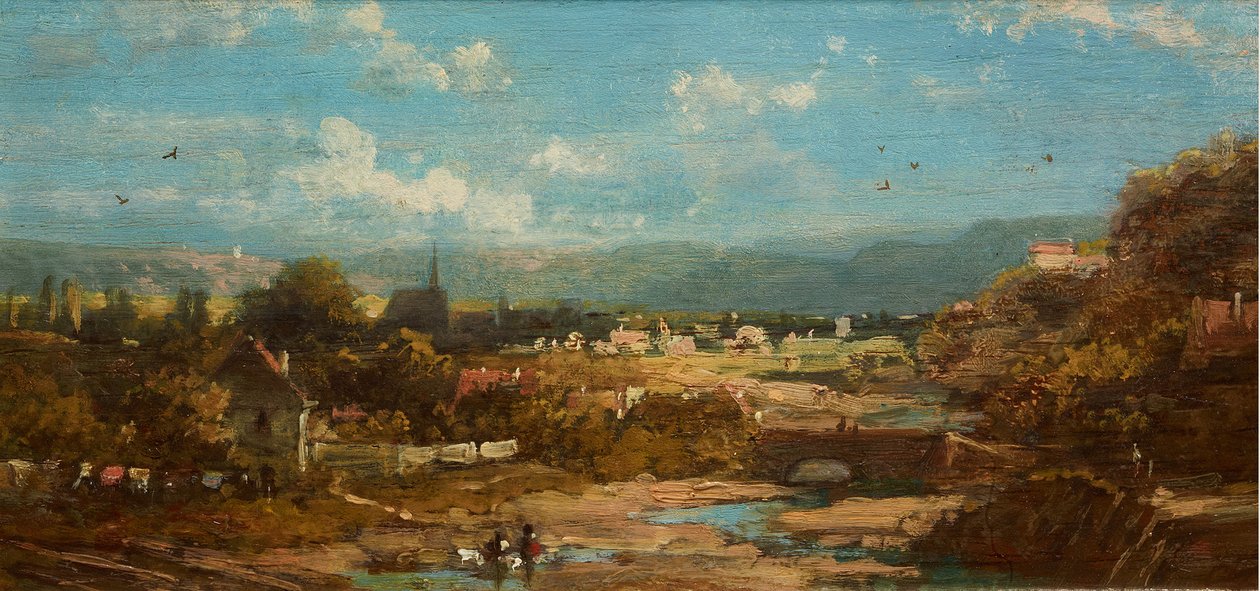 En liten stad i Bayern av Carl Spitzweg