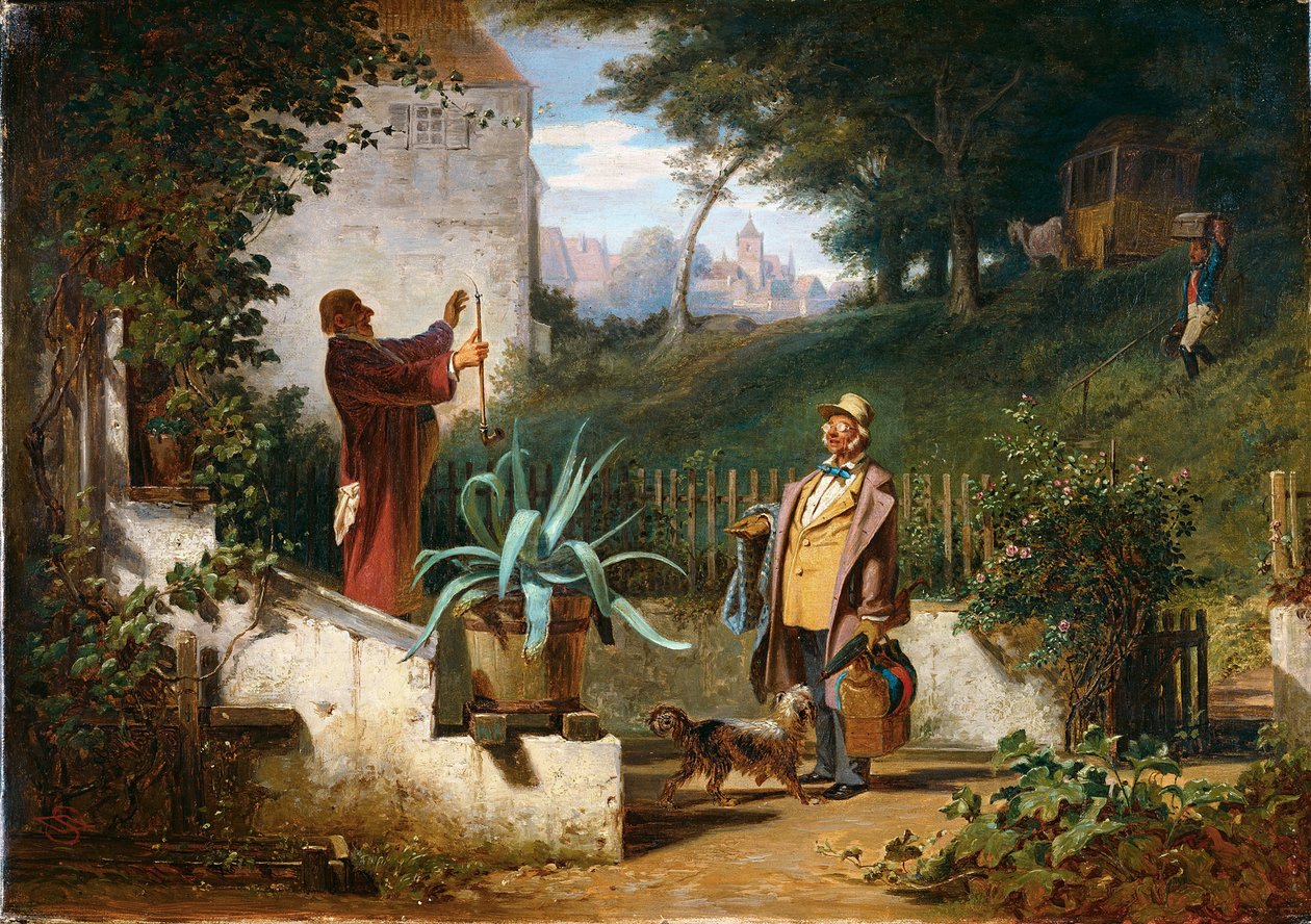Barndomsvänner av Carl Spitzweg