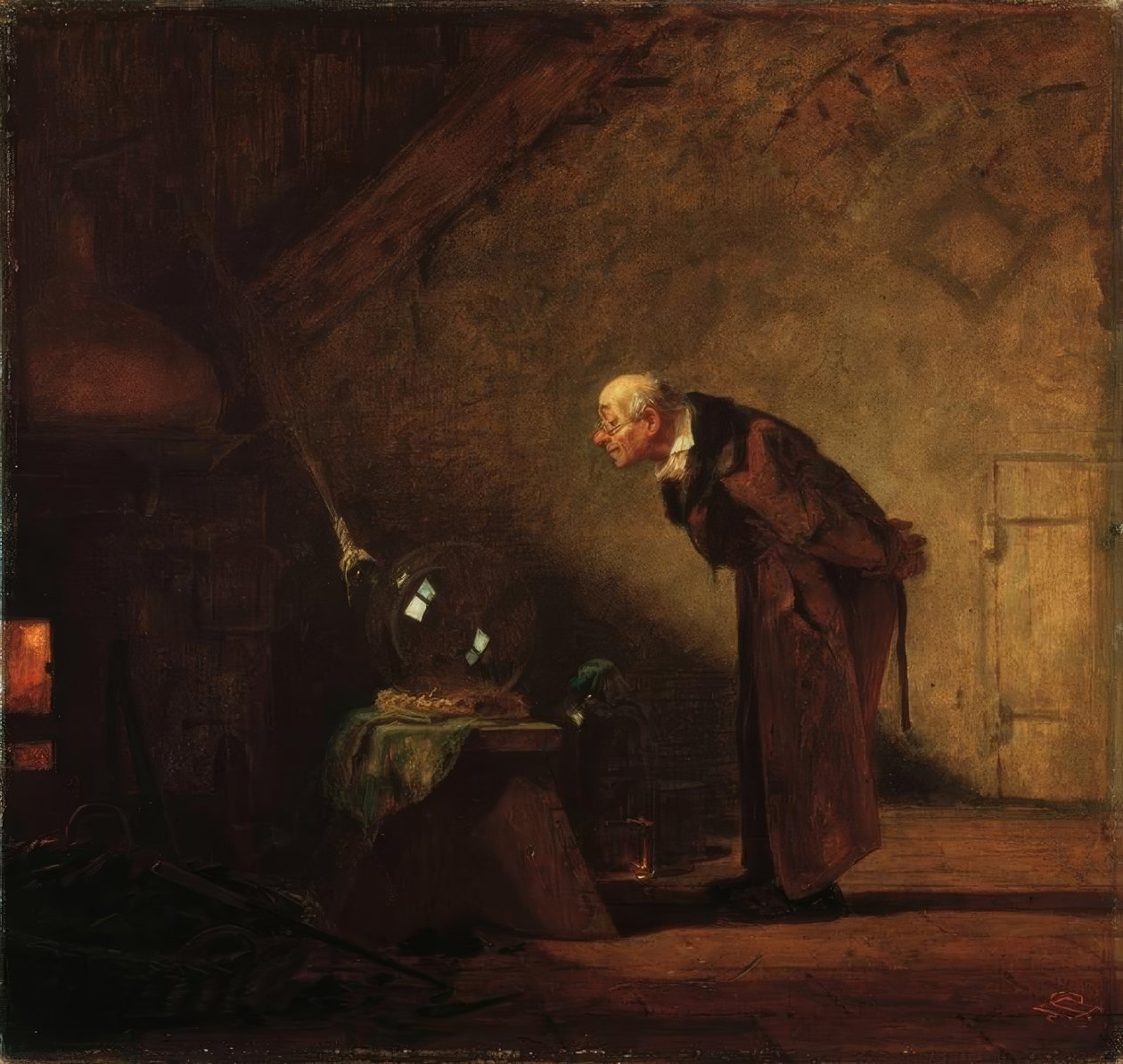 Alkemisten av Carl Spitzweg