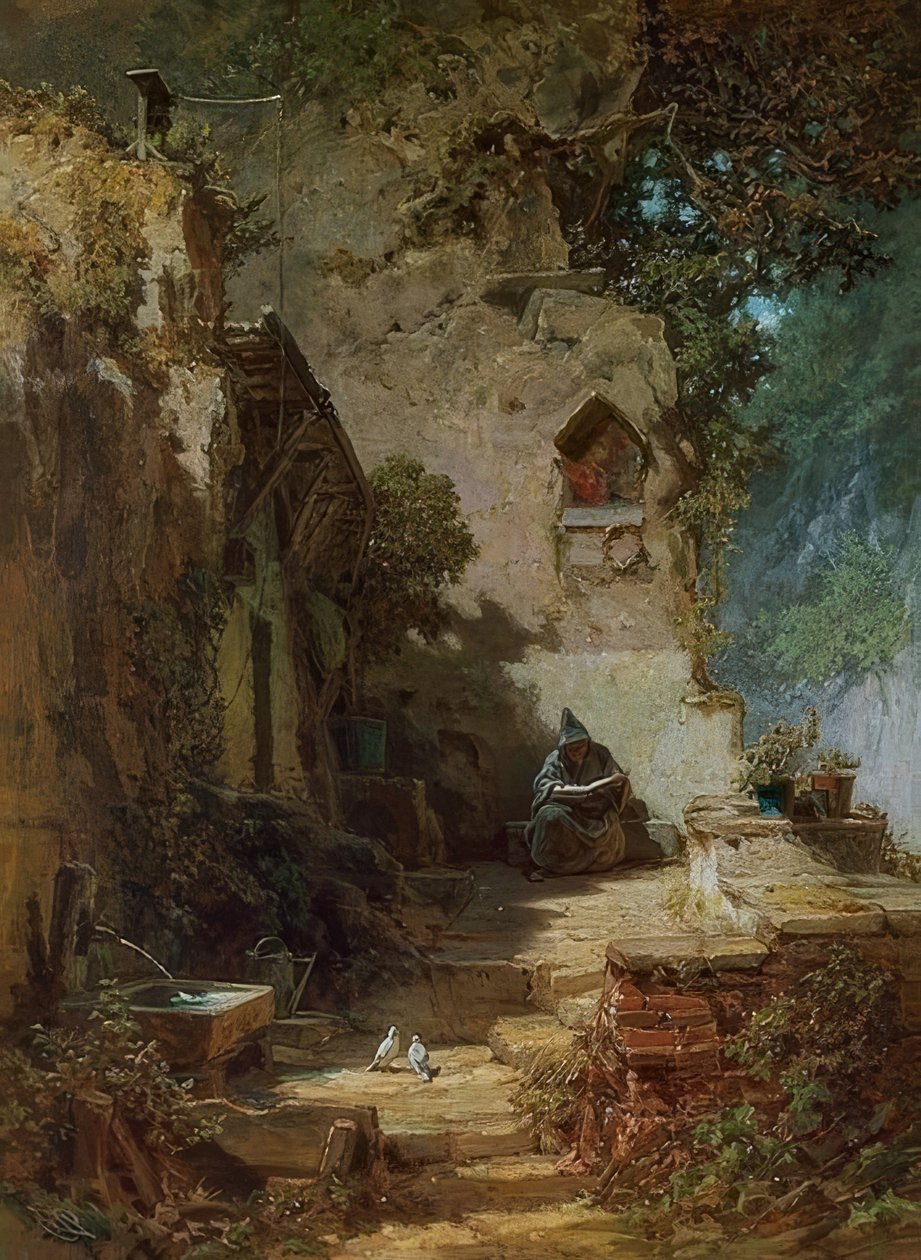 enstöringen av Carl Spitzweg