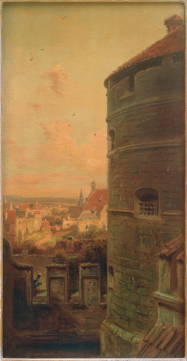 Röttornet i Rothenburg ob der Tauber av Carl Spitzweg