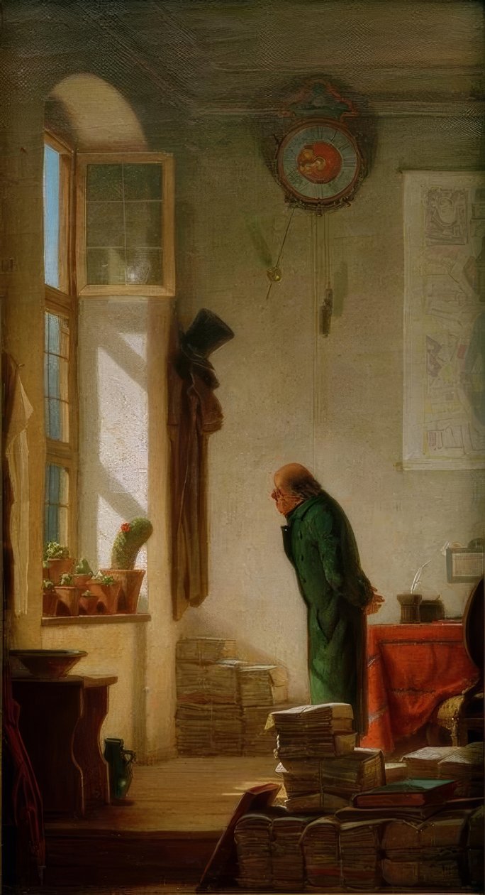 Kaktusälskaren av Carl Spitzweg
