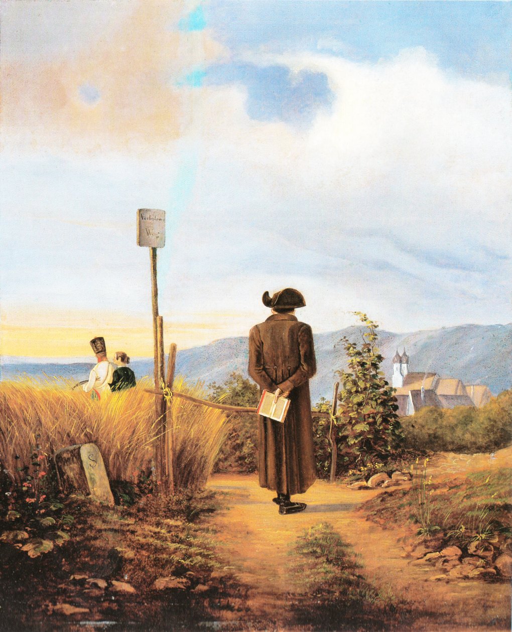 Der verbotene Weg av Carl Spitzweg