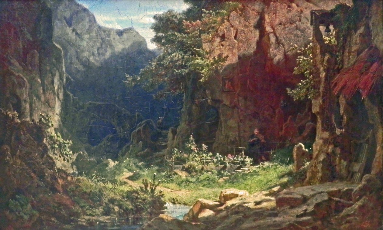 Ein Einsiedler av Carl Spitzweg