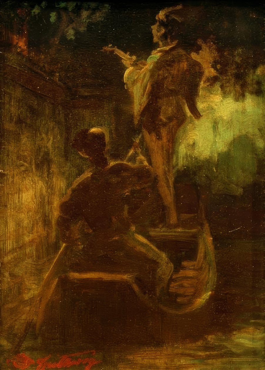 En serenad från båten av Carl Spitzweg