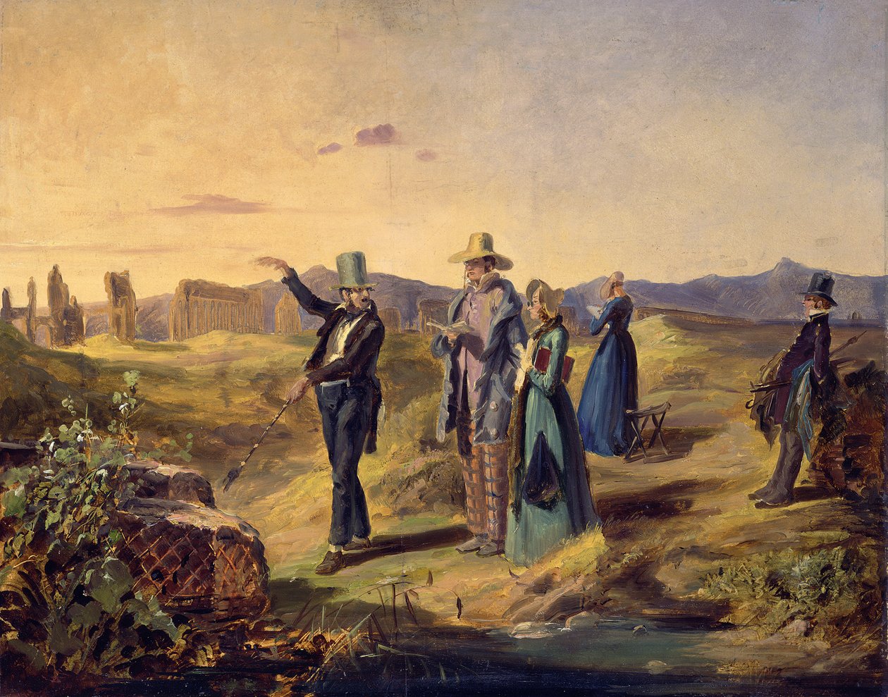 Engelsmän i Campagnan av Carl Spitzweg