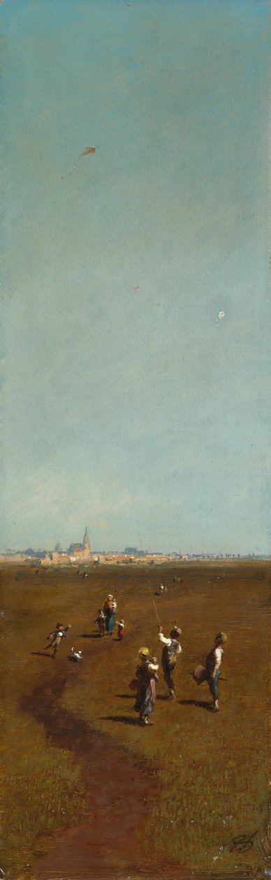 Flygande drakar, ca 1880-1885 av Carl Spitzweg