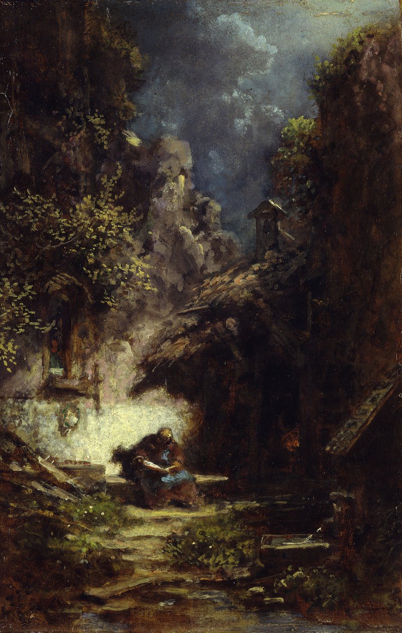 Läsande eremit av Carl Spitzweg