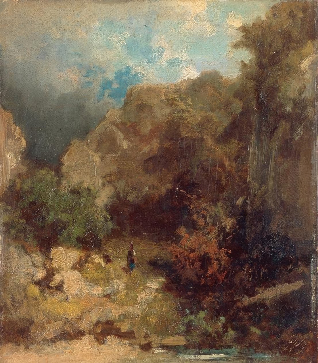 Flicka i skogen av Carl Spitzweg