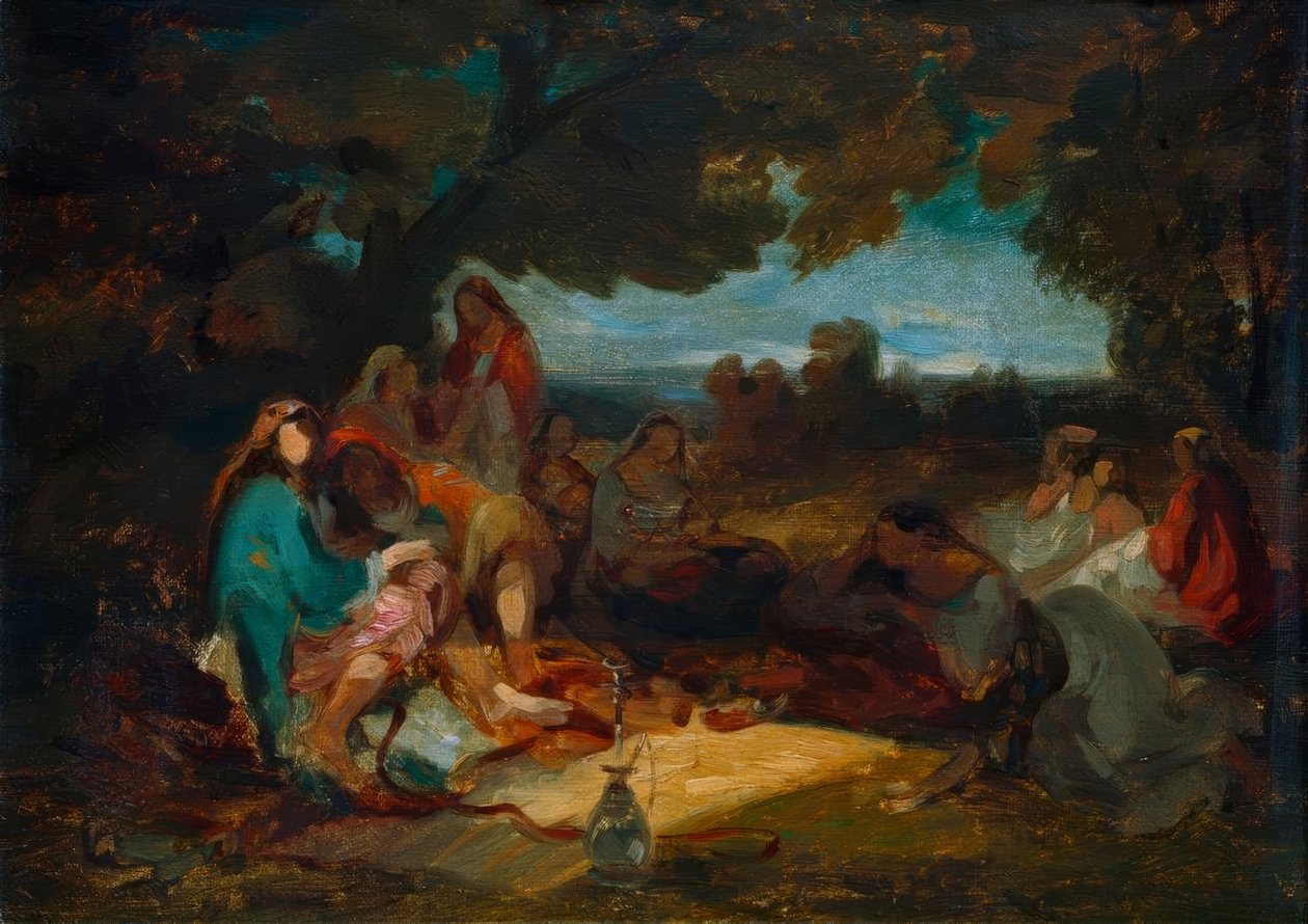 Orientaliskt samhälle av Carl Spitzweg